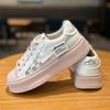 Platform White Shoes Women's Summer New Thin Mesh Breathable Mesh Soft Bottom Casual All-Match Biscuit Board Shoes