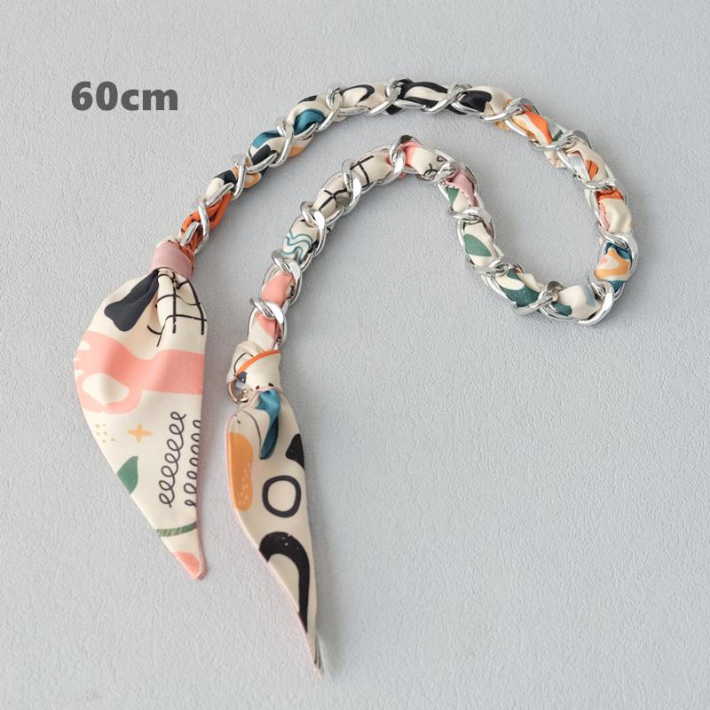 Новый модный бренд женские сумки аксессуары цепи съемные цветочные золотые серебряные металлические шелковые ремешки женские DIY цепи ручки для сумок