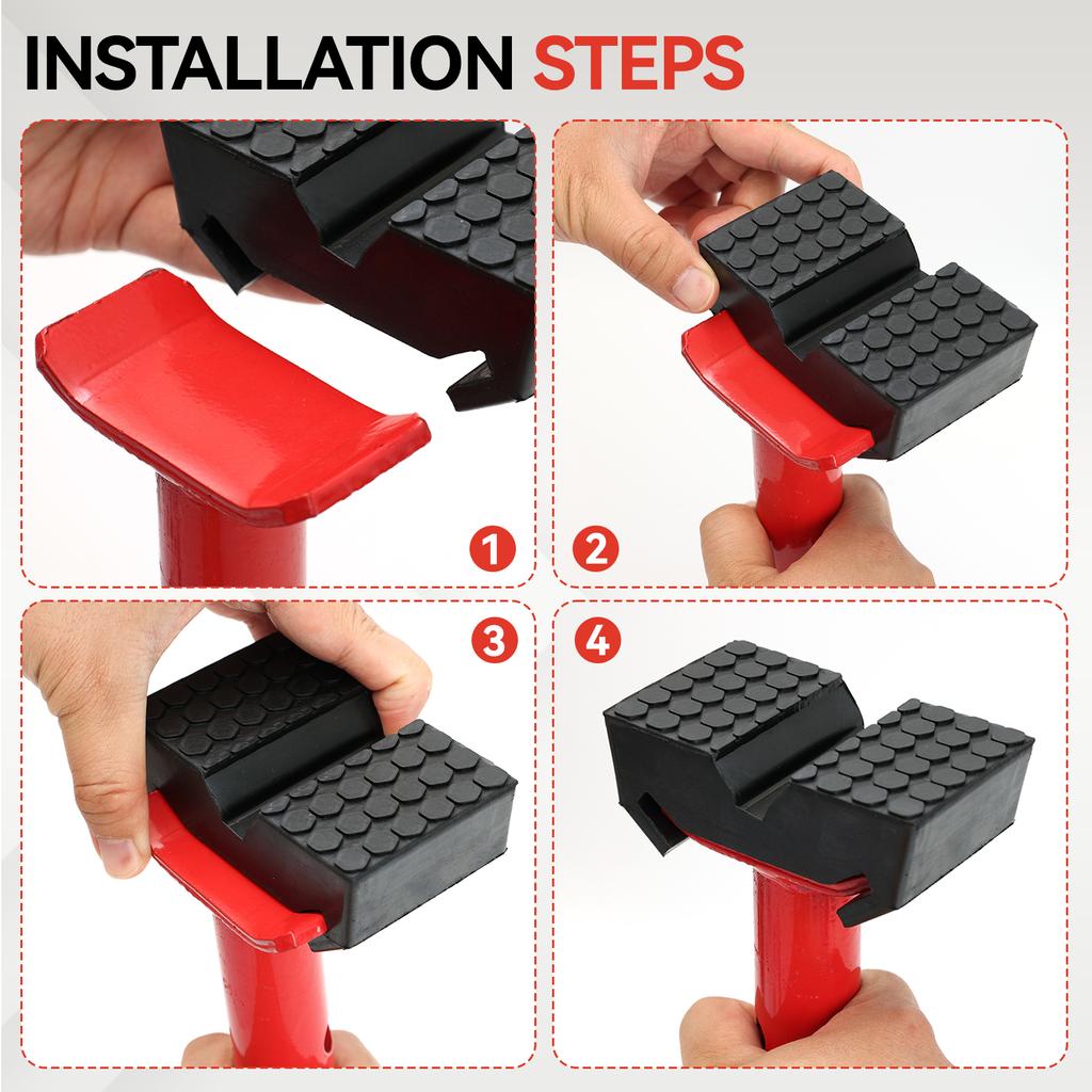 Резиновая накладка на подставку-домкрат с прорезью, накладка, адаптер седла для бутылочного домкрата, ремонтный инструмент, рамная подставка, рельсовый адаптер для сварки внахлест, защита рельса