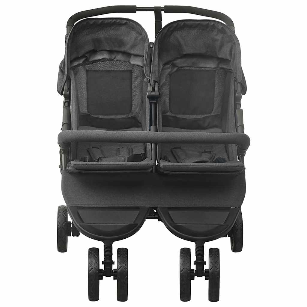 Twin Stroller Anthracite Steel