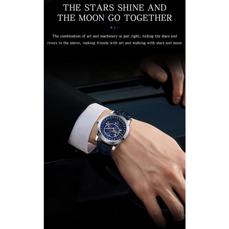 SANDA New Watch Full Machinery and Fashion Trends Rotating Dial Men's Watch