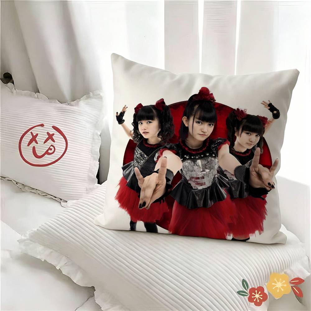 pc Cute Babymetal Japanese Rock Pillow Case Fashion Square Pillowcase Bedroom Sofa Room Ins Decoration Leisure