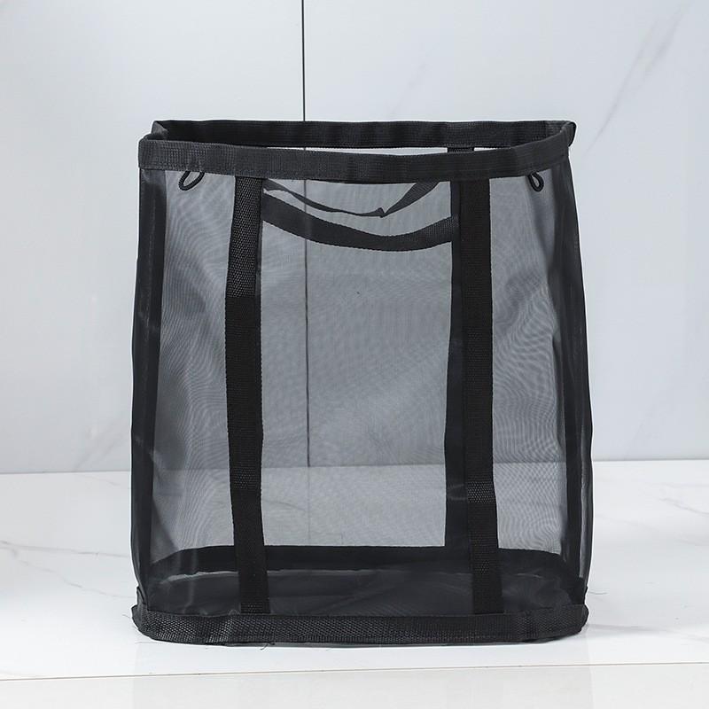 Foldable Wall-Mounted Laundry Hamper - Large Capacity Bathroom Storage Bag
