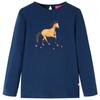 Kids' Long-sleeved T-shirt Navy Blue 92/104/116/128/140