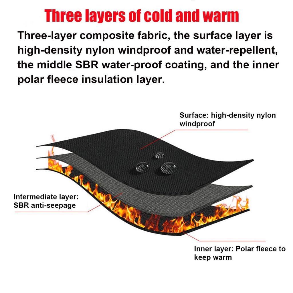 Winter Gloves For Men Women Children Glove Outdoor Windproof Gloves Thicken Warm  Unisex Full Finger Gloves