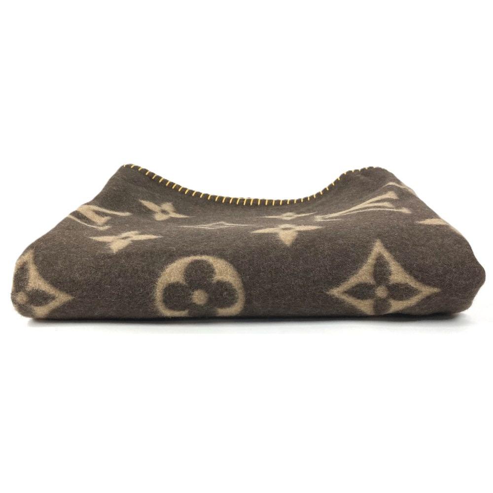 Louis Vuitton M92067 Monogram Rag Monogram interior throw blanket Angola Brown