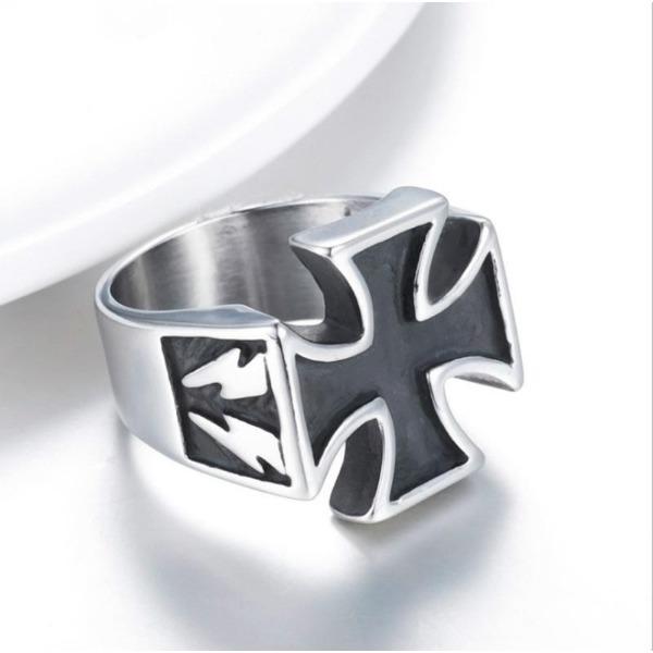 Man Punk Cool Cross Rings For Men 3D Cross Style Rings Men Fashion Jewellery Unique Gifts