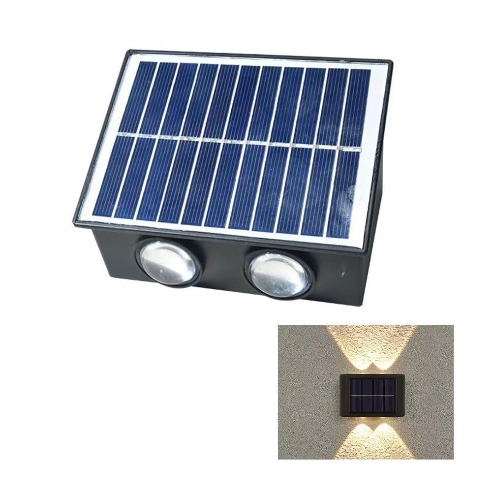 IP65 Waterproof 4/6/8 LED Solar Light Up and Down Fence Solar Lamp Modern Solar Wall Lamp Porch