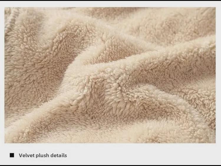 Men's Plush Fleece Casual Sports Suit: Warm Round Neck Sweatshirt & Trousers Set for Autumn/Winter