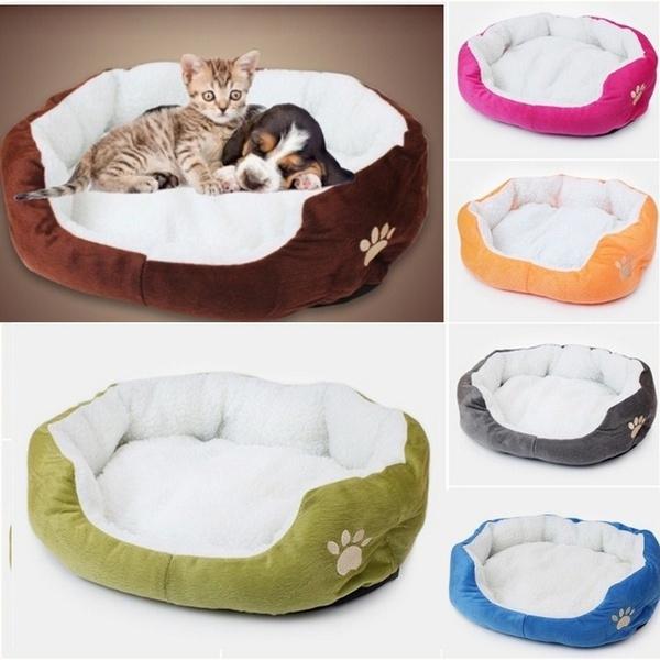 High Quality Round Or Elliptical Fleece Bed, Suitable For Cats Or PuppiesJ