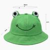 Cute Cartoon Frog Sun Hat For Men And Women Adjustable Fisherman Hat Portable Folding Outdoor Sun Protect Wide-brimmed Hat