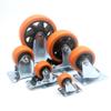 Blackheart Orange Face Furniture Castor 3" / 4" /5'' Wheel Industrial wheels  Table Shelf