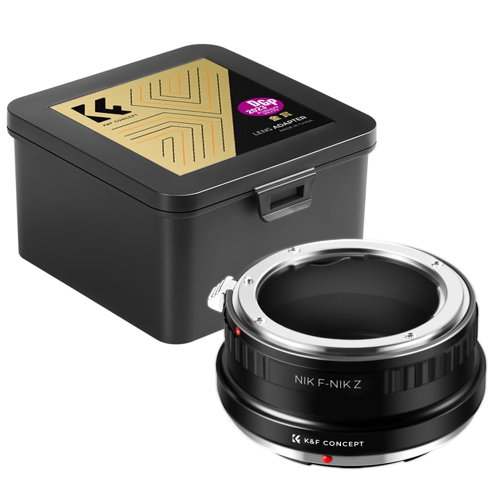 K&F CONCEPT Official Store Mount Adapter for Nikon F-mount Lenses and Z-mount Cameras. FTZ F-to-Z Lens Adapter with Infinity Focus, High Precision, Co