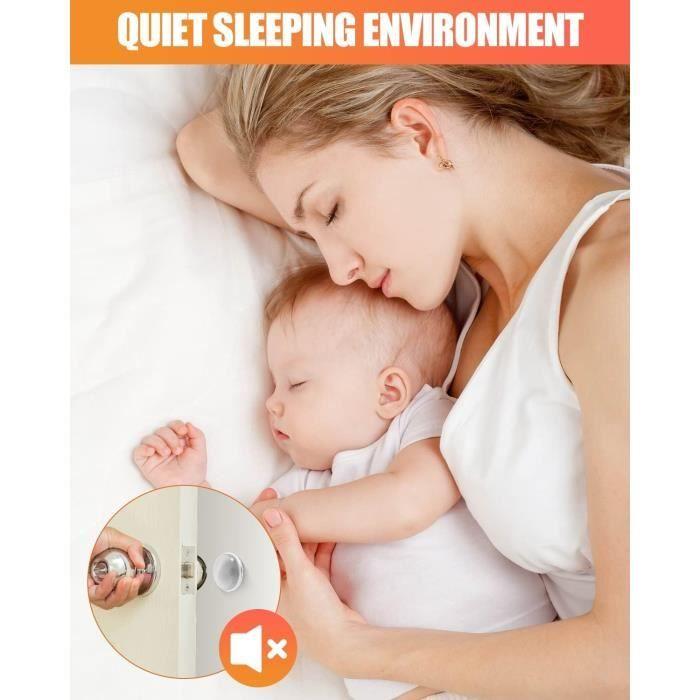 Настенный стопор для двери - BAIPOK - Прозрачный - Эластичный силикон - Оптимальное поглощение ударов - Легко установить