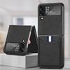 Lightweight Leather Phone Accessories Case For Samsung Galaxy Z Flip4 Flip 4 Flip3 5g Flip 3 Zflip4 Anti -Scratch Card Slot Bag