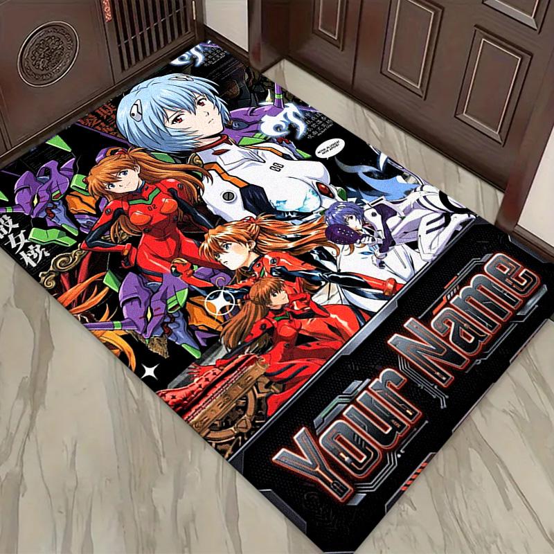 Name Custom Neon Genesis Carpet Rug for Living Room Bedroom Home Sofa Decoration,Kids play Non-slip Floor Mat