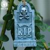 11.5CM Classic Halloween Tombstone Hanging Ornament Resin Craft Gift Party Decor