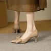 Модные туфли-лодочки на шпильке, женская обувь с острым носком и бантом, женские туфли на каблуке, акция, молодежные, Y2k, повседневные, предложение, обувь, последние