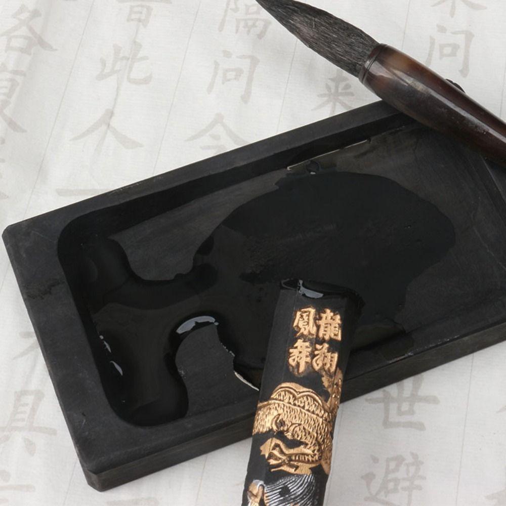 Writing Calligraphy Ink Stick Painting Calligraphy Solid Ink Vintage Grinding Ink Block Student
