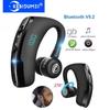 V9S Business Earphone Bluetooth 5.2 Headphone with Mic Wireless Single Earbud Waterproof Noise Reduction Hands Free Ear-Hook Headset for Smart Phones