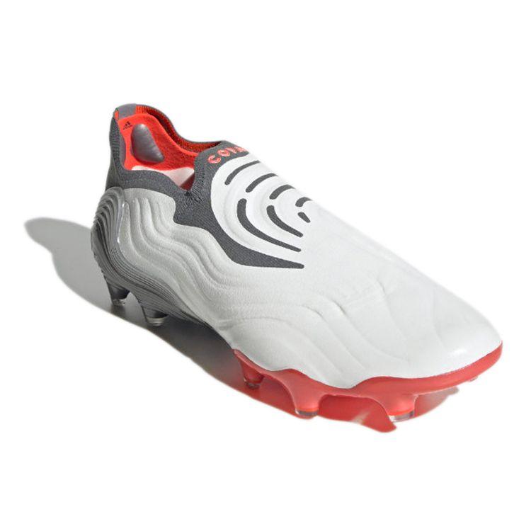 Adidas Copa Sense+ FG White Solar Red Кроссовки унисекс Cloud-White Iron-Metalic FY6218