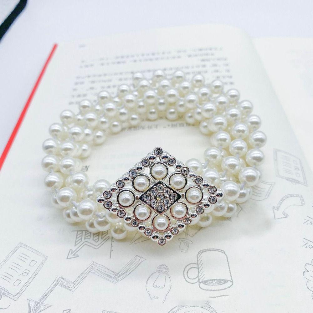 Одежда Принадлежности Жемчужный Пояс Свитер Декоративная Бриллиантовая Поясная Цепочка Новый Эластичный Пояс Женский