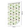 St. Patrick' Day wallpaper white, lime and cream 50x1000