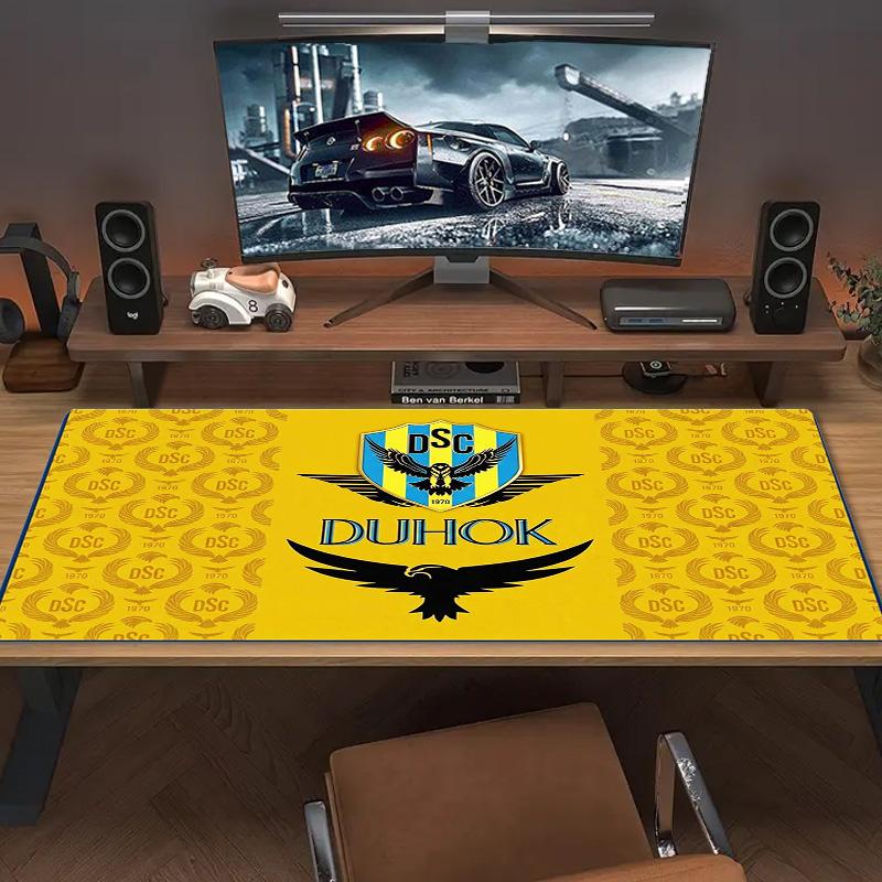 DUHOK SC Logo Color Mouse Pad Large Gaming Table Cushion Non-slip Laptop Tablet Big Mousepad XXL Mat Mini PC Playmat With Lock edge