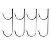 4 Sets Pool Pole Hanger Professional Aluminium Alloy Pool Holder Hook for Poles Brushes Vacuum Hoses Garden Tools
