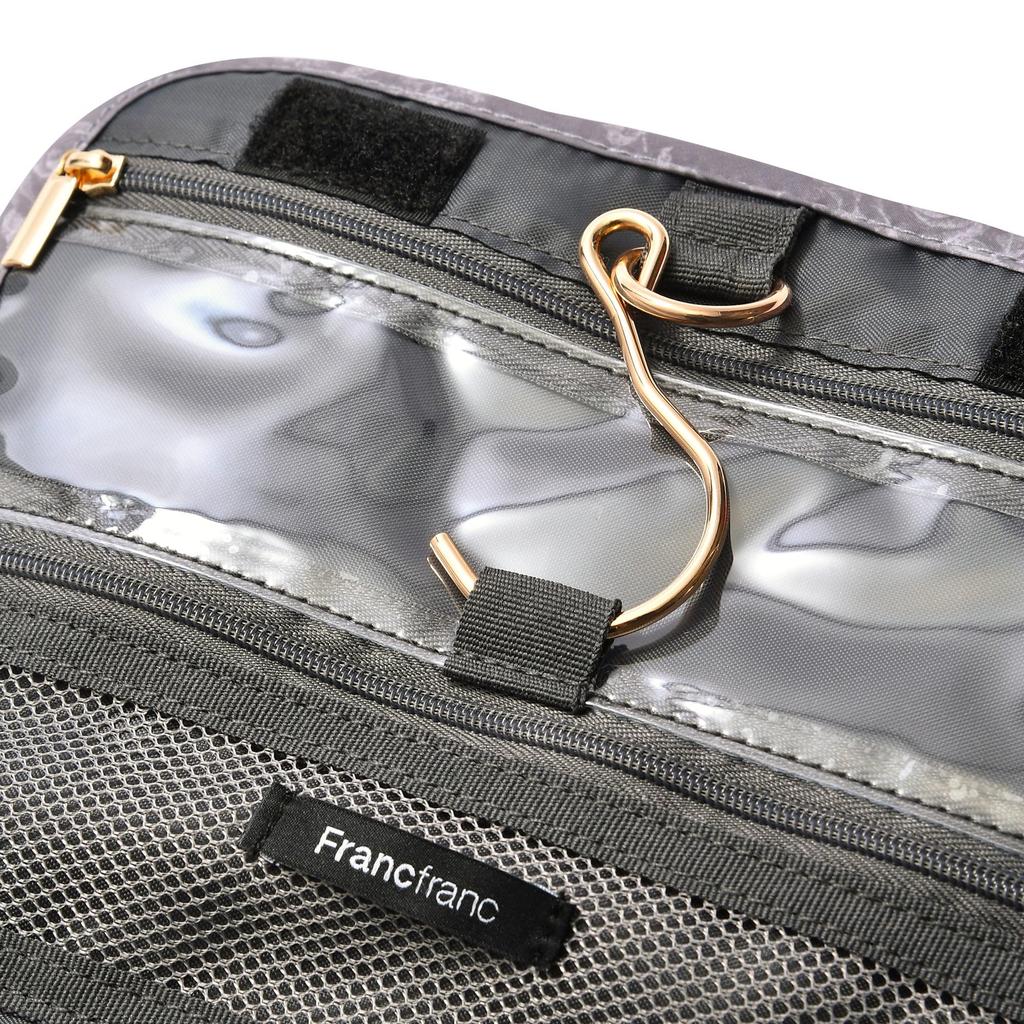 Francfranc Francfranc Classic Flower Hanging Pouch M Dark Gray