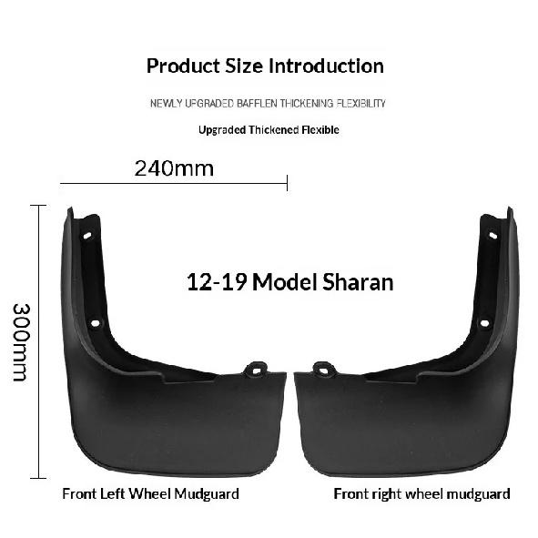 For Volkswagen Sharan 2012-2019 Mudguards Mud Flaps Splash Guards Front Rear Wheels Fender Car Accessories