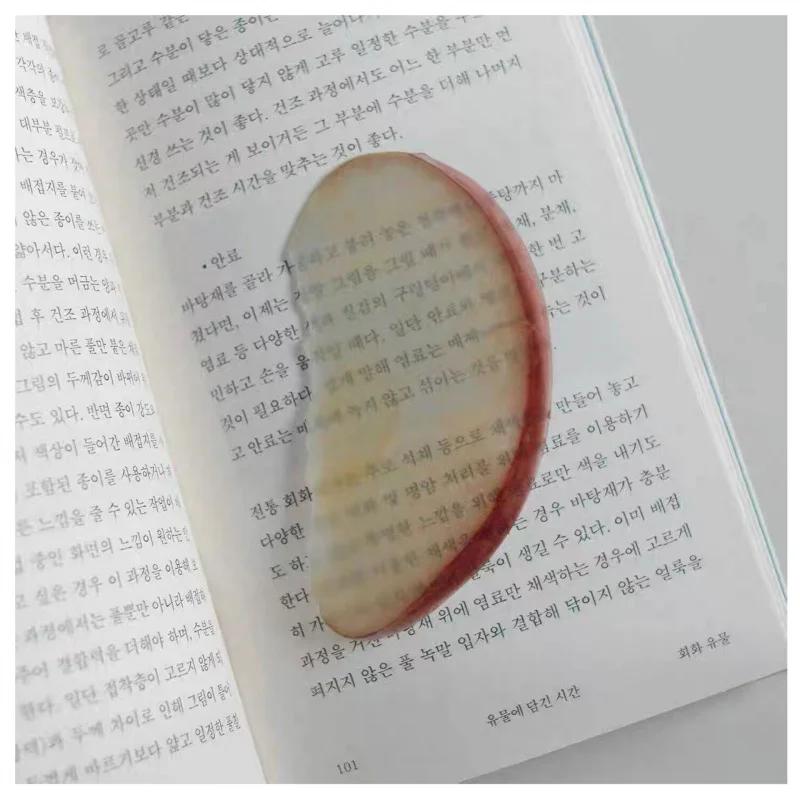 Creative Fruit Apple Slice Bookmark With Simulation Funny Design Sense For INS Fixed Book Photography Cartoon Cute Note Bookmark