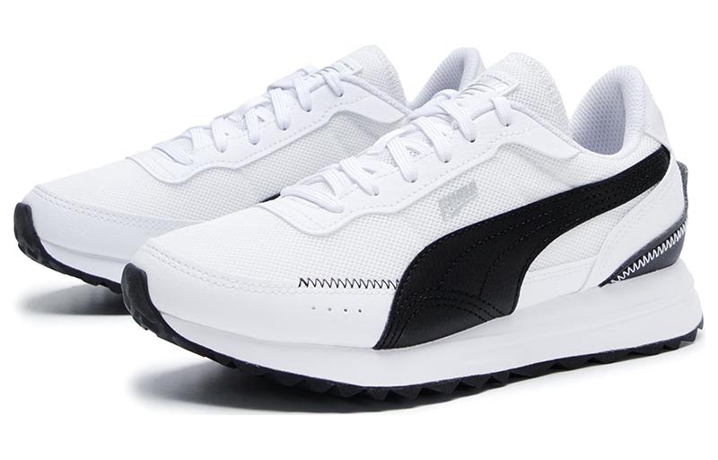 PUMA Road Rider Leather 'White Black' Men's Sneakers