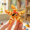 Подвеска с морским животным, 3D-печатная шарнирная фигурка морской звезды, Гибкая мультяшная фигурка-игрушка для снятия стресса, Украшение для настольного декора, Аксессуар для школьной сумки