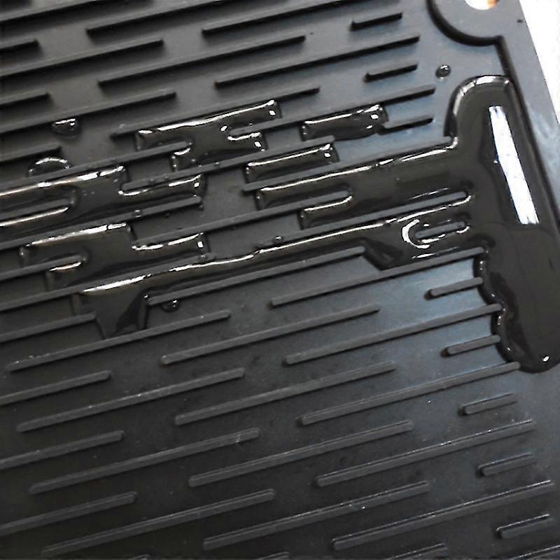 Large Multifunctional Silicone Placemat Dish Drying Mat Kitchen Draining Table Drain Mat Sink Non-s