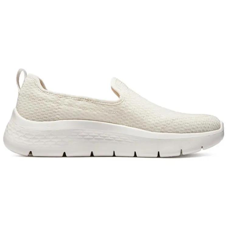 Skechers Go Walk Fle Fabric Slip Cushioning Breathable Cushioning Breathable Low top Casual Shoes Women's Ivory (Unisex) Walking Shoes