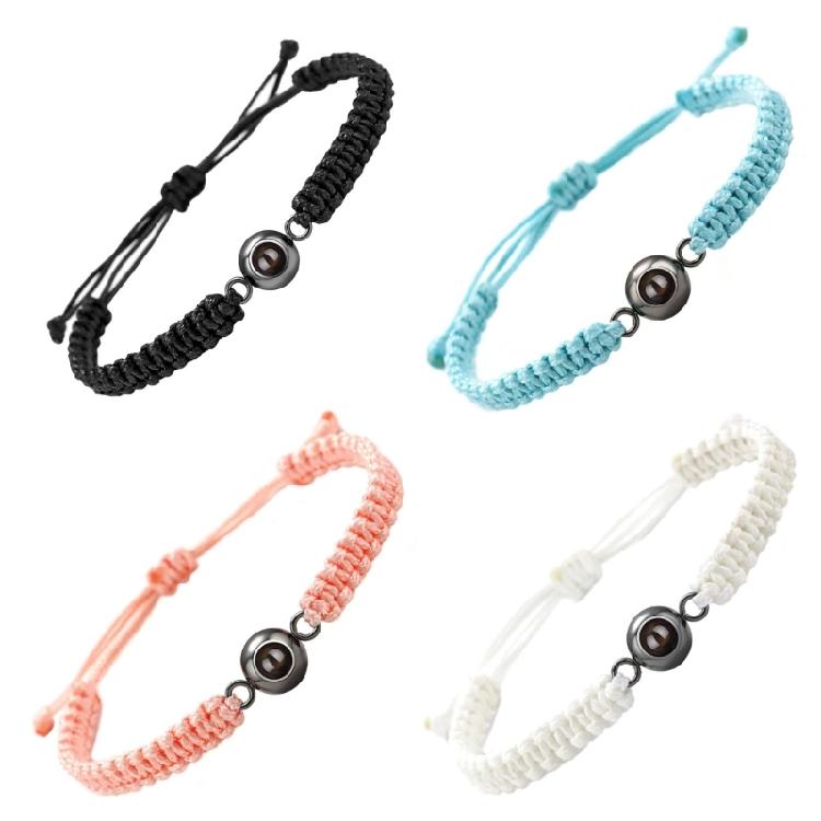 Универсальный матовый браслет из камня с надписью «Я люблю тебя» на 100 языках. Портативный, для выражения любви в особые дни.