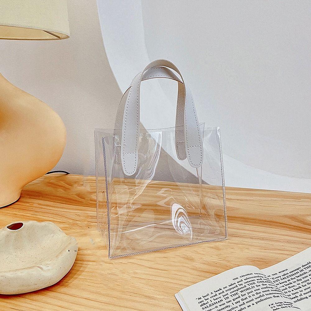 Сумки Сумки для хранения Свадебные подарочные сумки ПВХ Прозрачные сумки Сумки-тоут Женские косметички