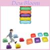 Радужные речные камни Сенсорное тренировочное оборудование Тренировка равновесия Детская развивающая игрушка Ступеньки