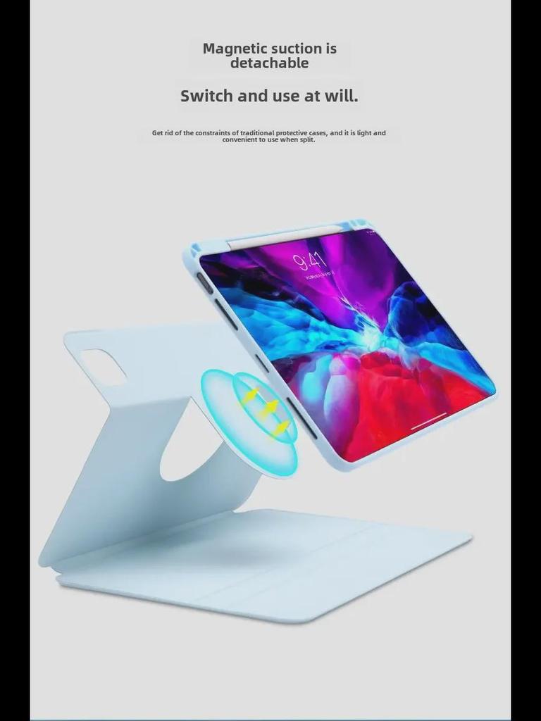 Магнитная клавиатура и вращающийся защитный чехол для планшетов Huawei MatePad 11, Pro 10.8 и 10.4 2024 года