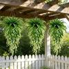 Plastic Artificial Persian Fern Leafs UV Resistant Faux Fern Garland  Home Decor