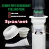 Silicone Drain Pipe Deodorant Sealing Plug Floor Drain Cover 40/50/70mm Sink Drain Stopper Anti Gravity Water Kitchen Accessorie