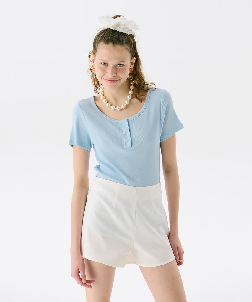 JUNEJUNE SPACE Pattern Shorts_White