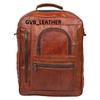 Men's Vintage Genuine Leather Laptop Holiday Backpack Rucksack Messenger Bag