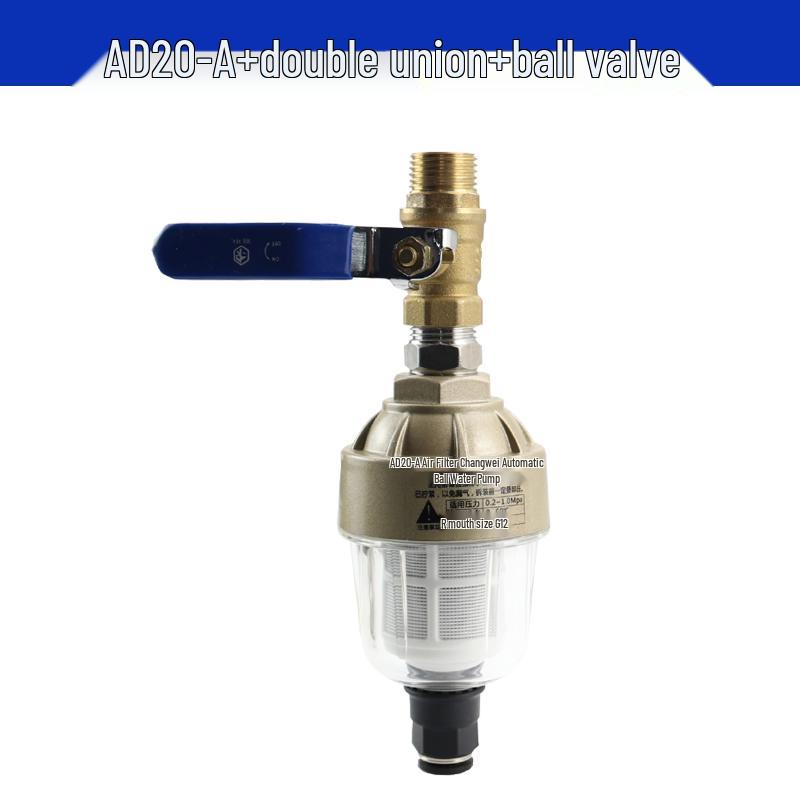 Полностью алюминиевый пневматический AD402-04 масло-влагоотделитель с автоматическим мини-стаканом для слива AD20A.