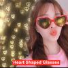 Heart Shaped Love Effects Glasses Watch The Lights Change Heart Diffraction Glasses At Night Love Lights Unisex Christmas Gifts