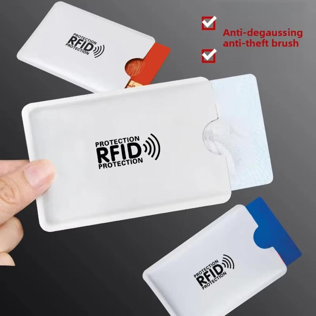 Блокирующие RFID защитные рукава для кредитных банковских карт, из алюминиевой фольги, антискан, держатель для карт контроля доступа, чехол-хранитель