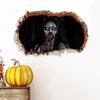 PVC Broken Design Wall Decal Realistic Door Sticker Halloween Ghost Wall Sticker  Prank
