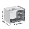 Plastic Desk Organizer Large Capacity Pen Holder Multipurpose Drawer Storage Box  for Home