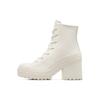 Кеды Chuck 70 De Luxe на каблуке, женские, высокие, кожаные, цвет Egret Silver, A07127C